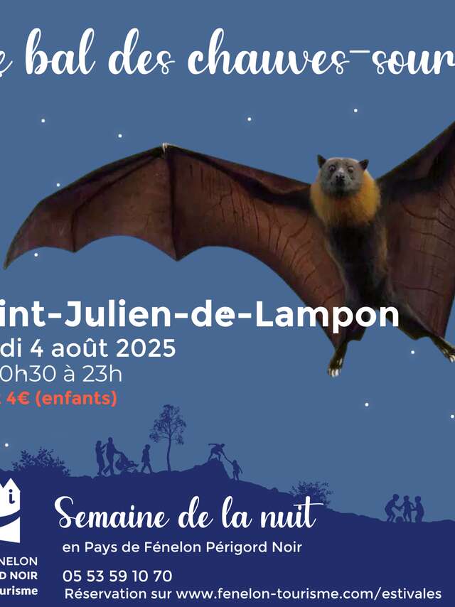 SEMAINE DE LA NUIT : Bal des Chauves-souris à Saint-Julien-de-Lampon