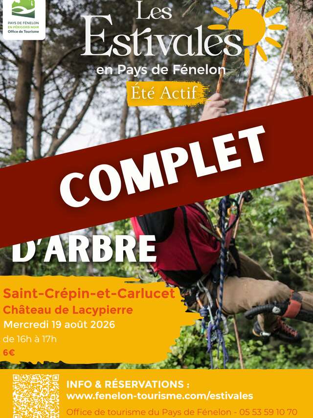 ÉTÉ ACTIF : Grimpe d'arbre à Saint-Crepin-Carlucet [COMPLET]