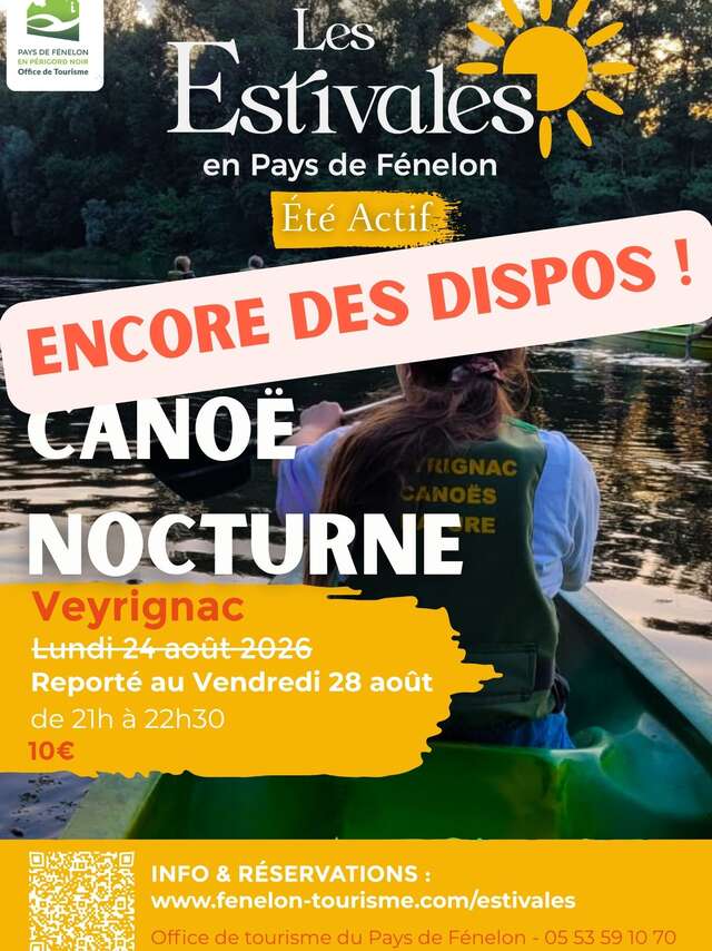 ÉTÉ ACTIF : Canoë Nocturne à Veyrignac