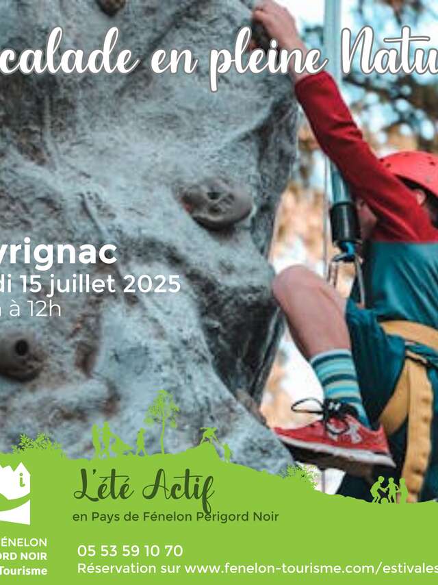 ÉTÉ ACTIF : Escalade pleine nature à Veyrignac