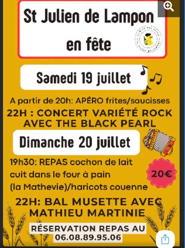 St-julien de lampon en fête