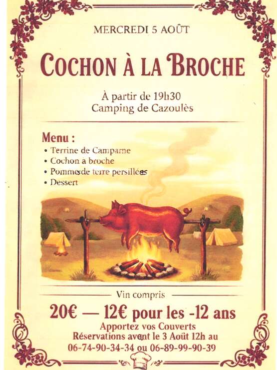 Cochon à la broche