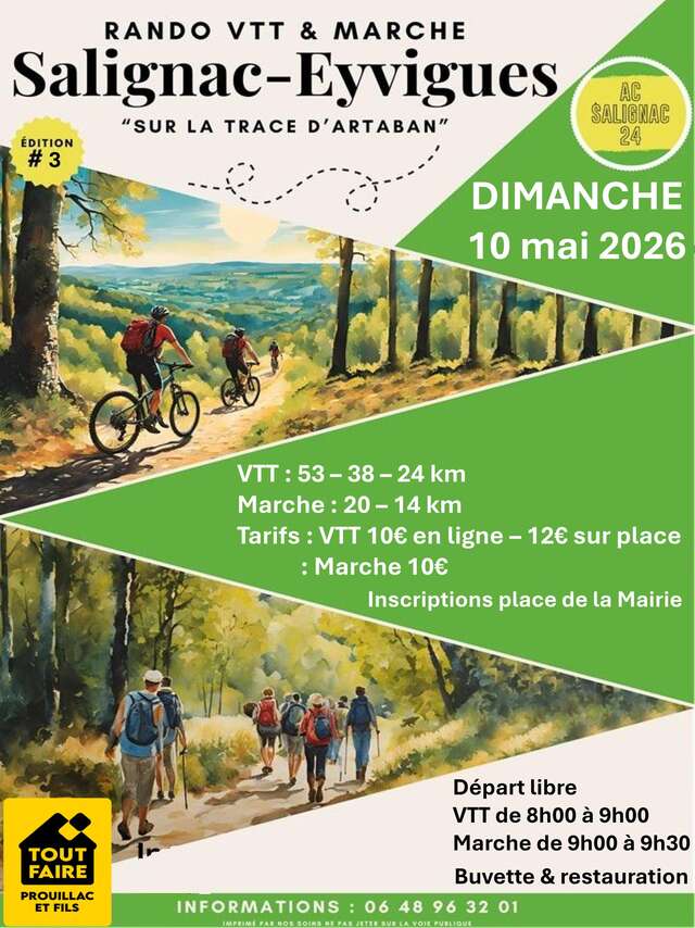Rando VTT & marche Salignac-Eyvigues