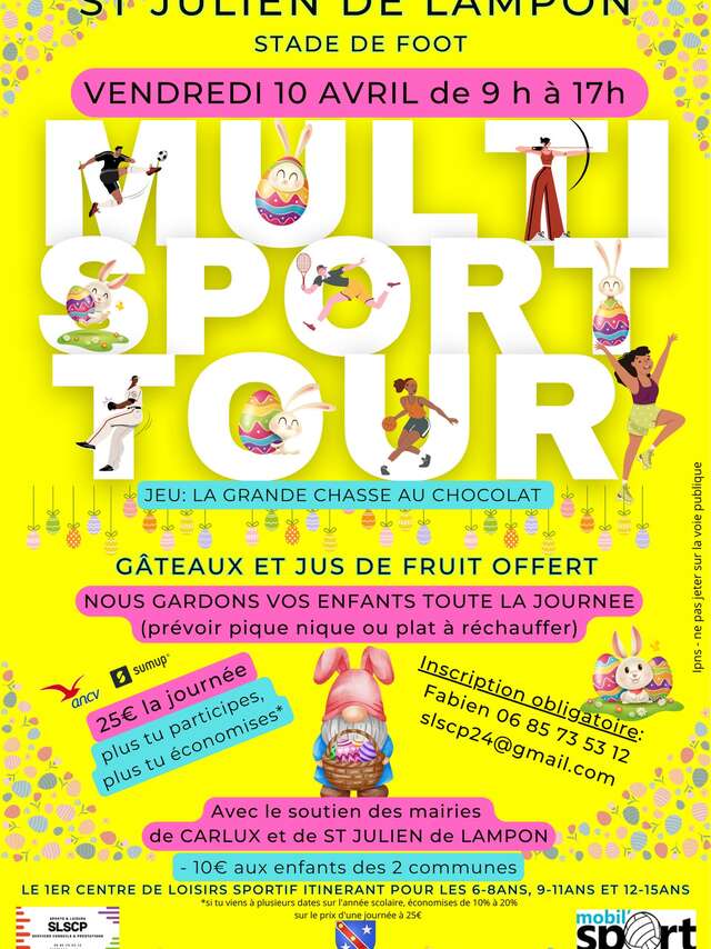 Multisport tour à Saint Julien de Lampon