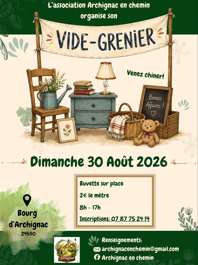 Vide-grenier à Archignac