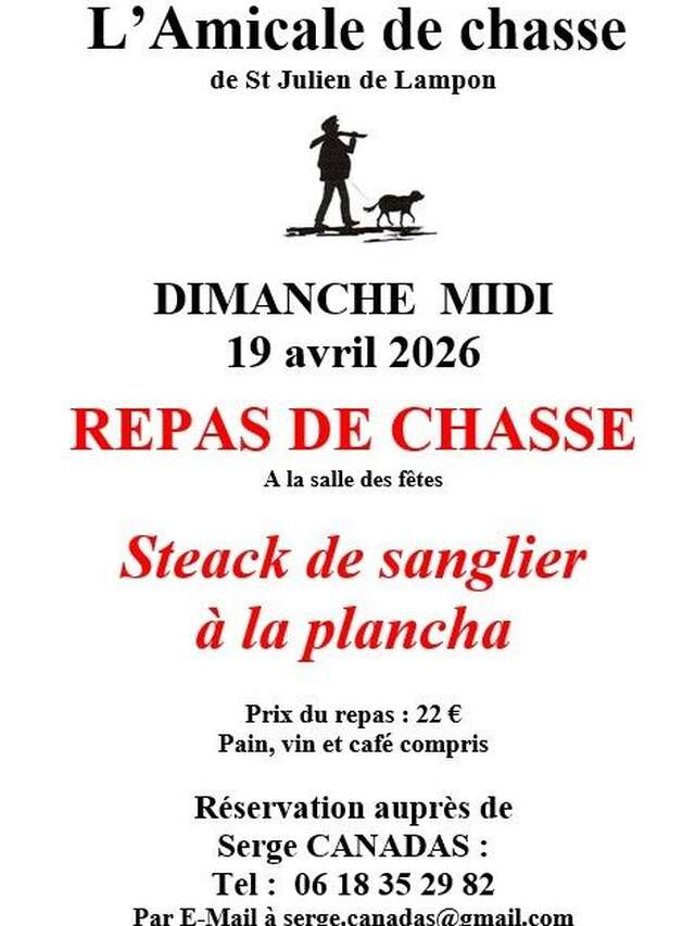 Repas de chasse - Saint Julien de Lampon