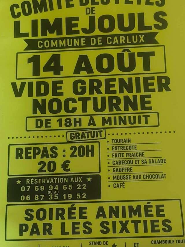 Vide grenier nocturne à Limejouls