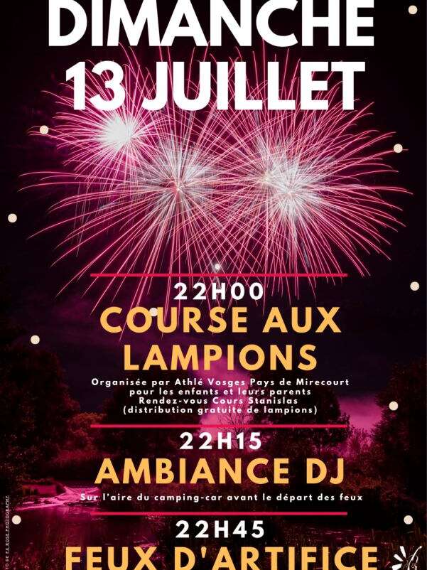 Feu d'artifice - fête nationale