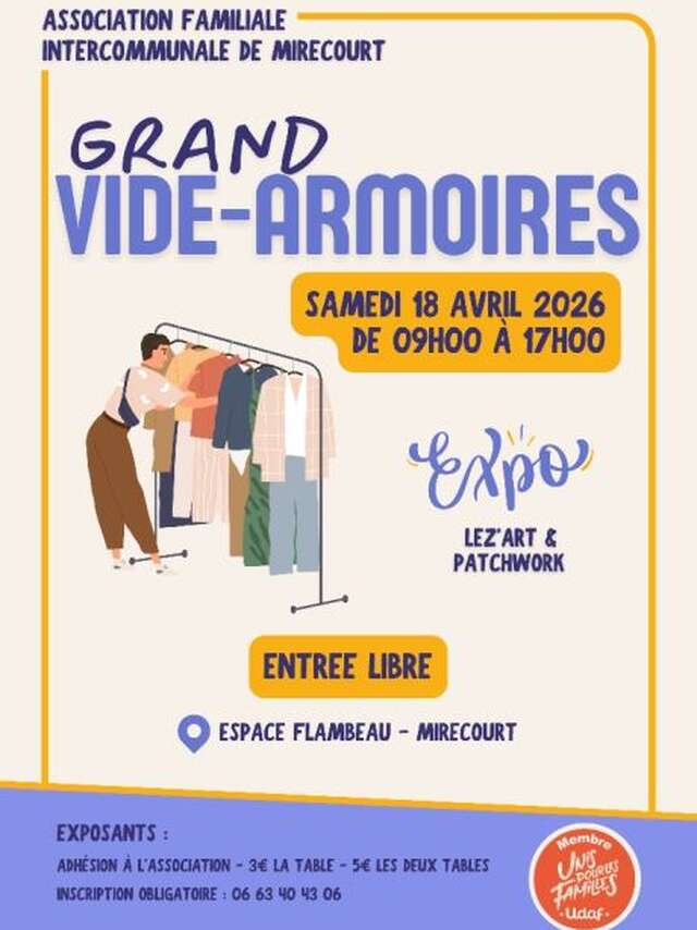 Grand Vide-Armoires de l'association familiale