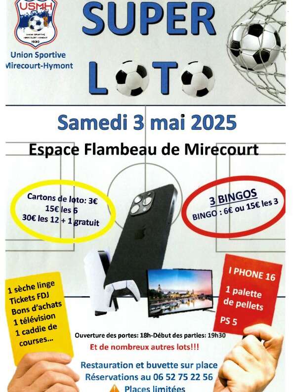 Super loto Union Sportive de Mirecourt Hymont