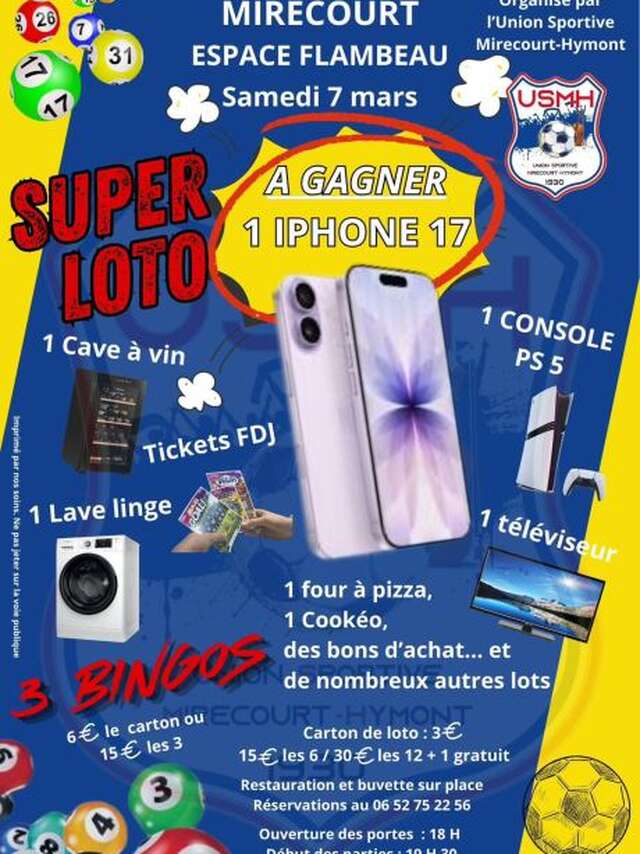 Super loto Union Sportive de Mirecourt Hymont