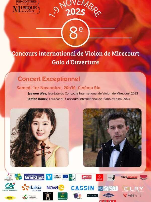 Concours International de Violon - Gala d'ouverture concert violon piano