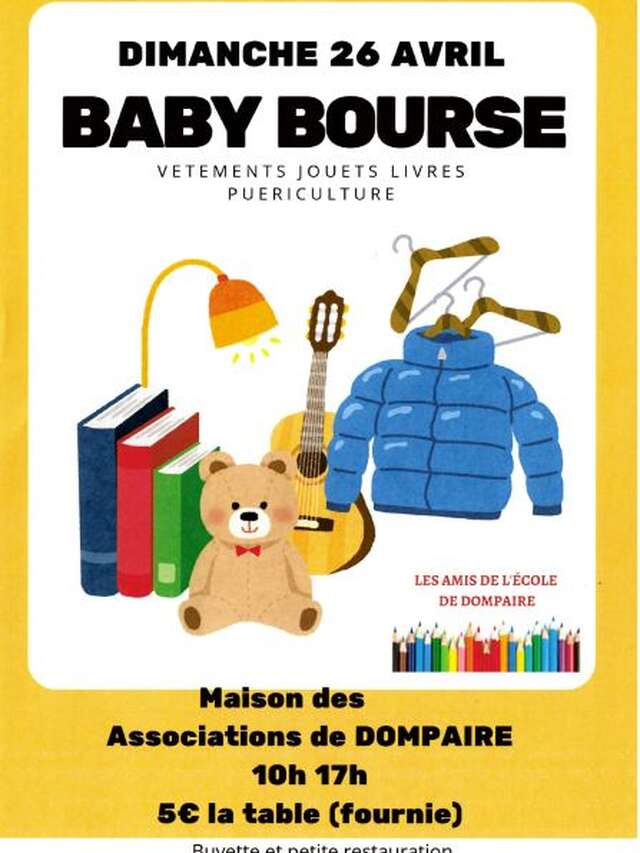 Baby bourse aux vêtements, jeux et livres