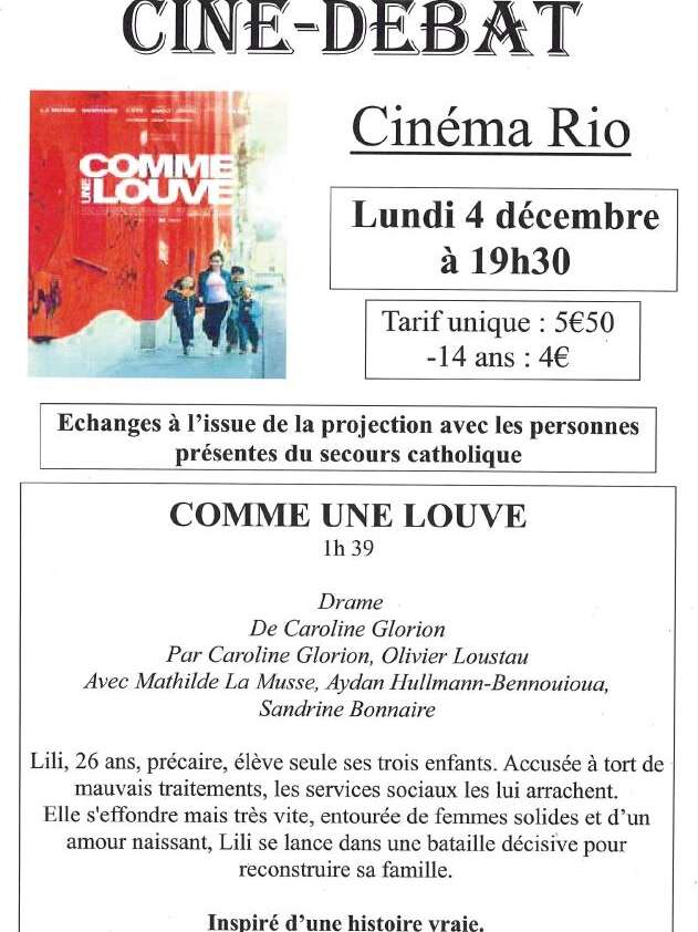 CINÉ DÉBAT : COMME UNE LOUVE