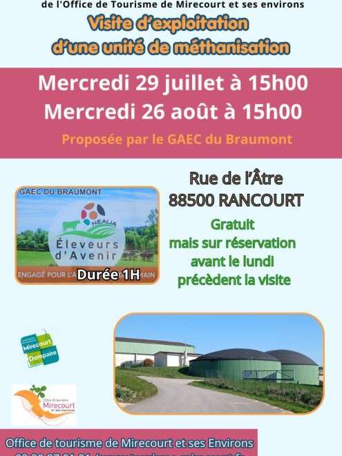 Visite à la ferme - visite d’exploitation d’une unité de méthanisation