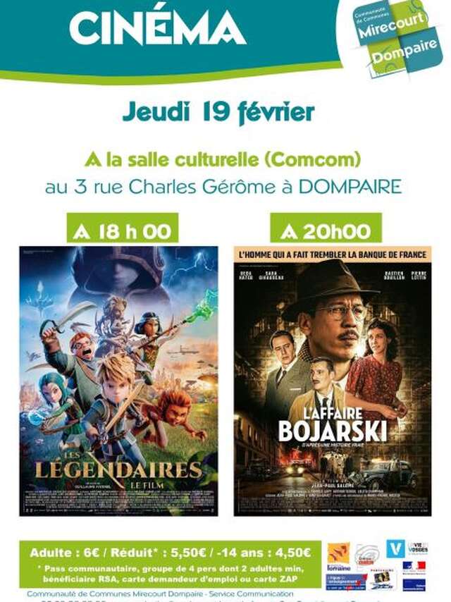 Cinéma films - Les légendaires et l'affaire Bojarski
