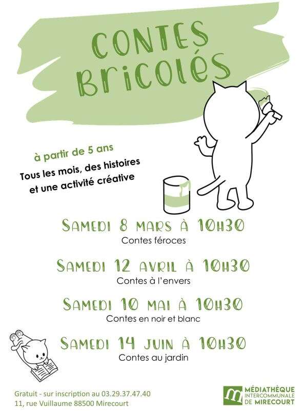 Contes bricolés - contes en noir et blanc