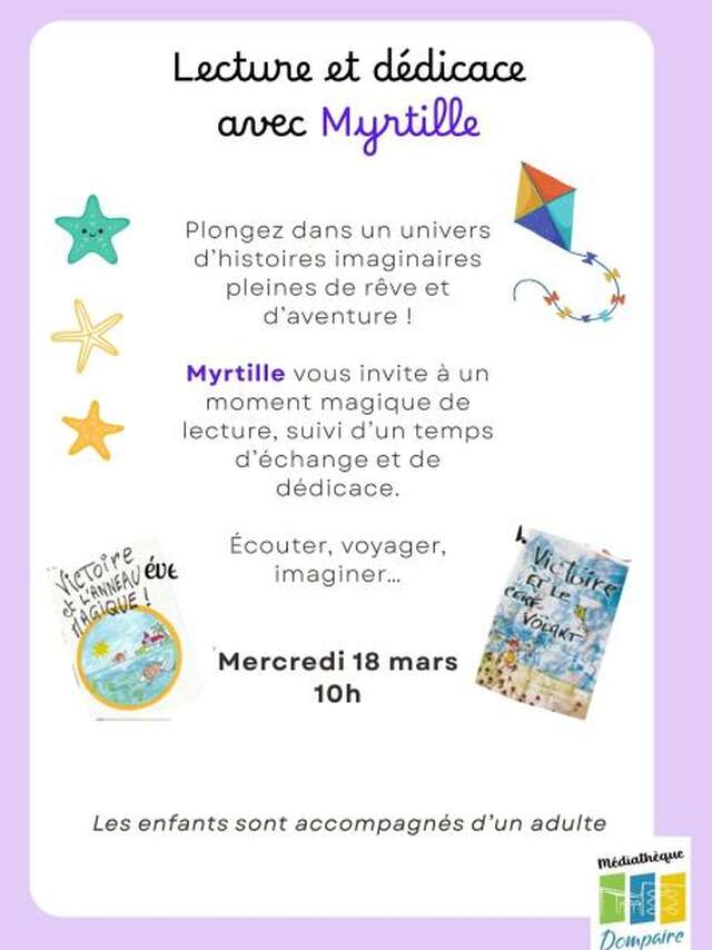 Lecture et dédicace avec Myrtilles