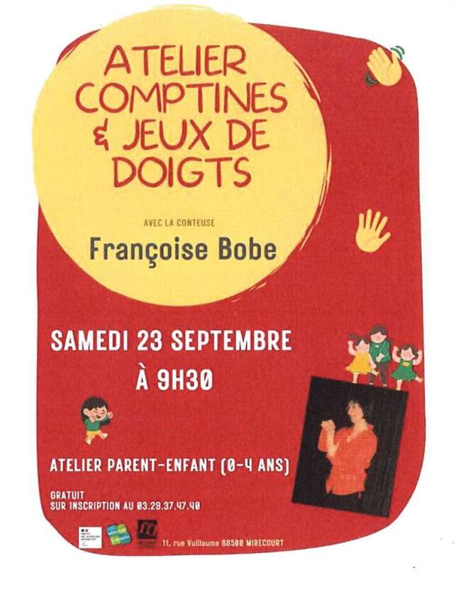 ATELIER COMPTINES ET JEUX DE DOIGTS