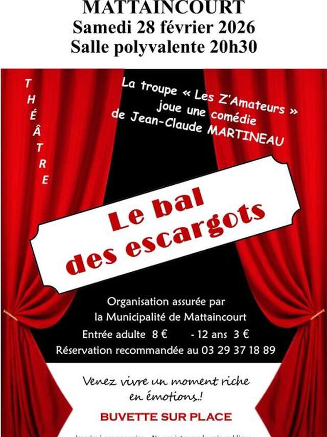Théâtre Le bal des escargots par la troupe les z'amateurs