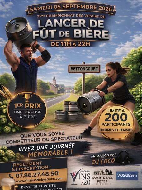 Championnat des Vosges de lancer de fût de bière