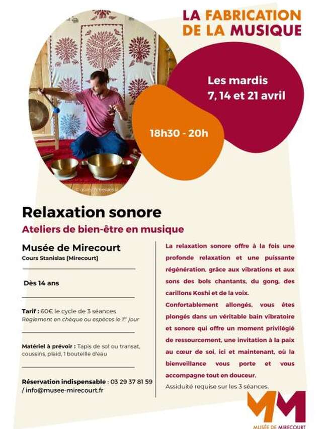 Relaxation sonore - Ateliers de bien-être en musique