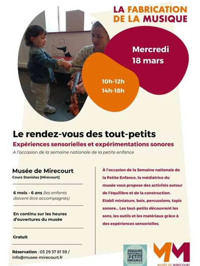 Semaine nationale de la petite enfance - le musée des tout-petits