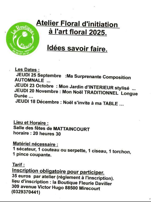 Atelier floral - Noël s'invite à la fête