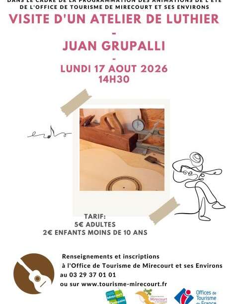 Visite d'un atelier de luthier Juan Alexander Grupalli