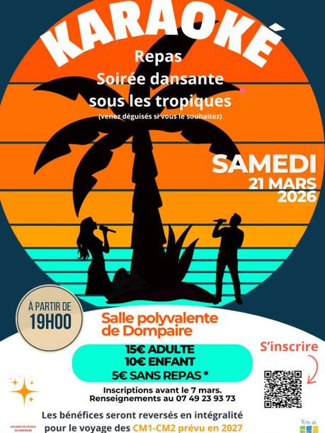 Soirée repas karaoké - sous les tropiques