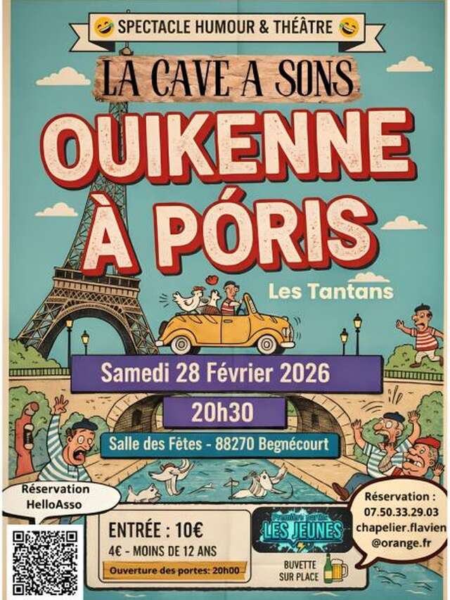 Spectacle humour et théâtre - OUIKENNE À PÒRIS