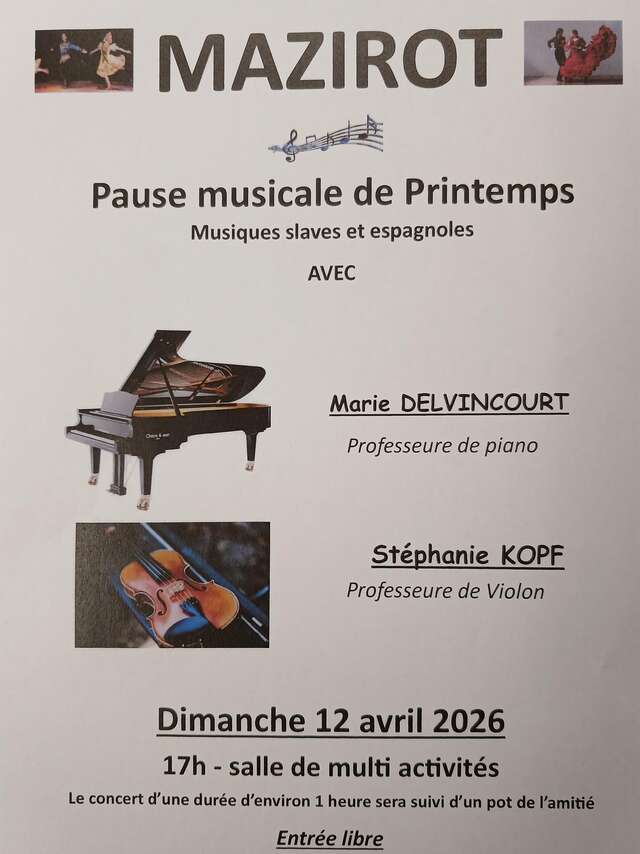 Concert Pause musicale de Printemps