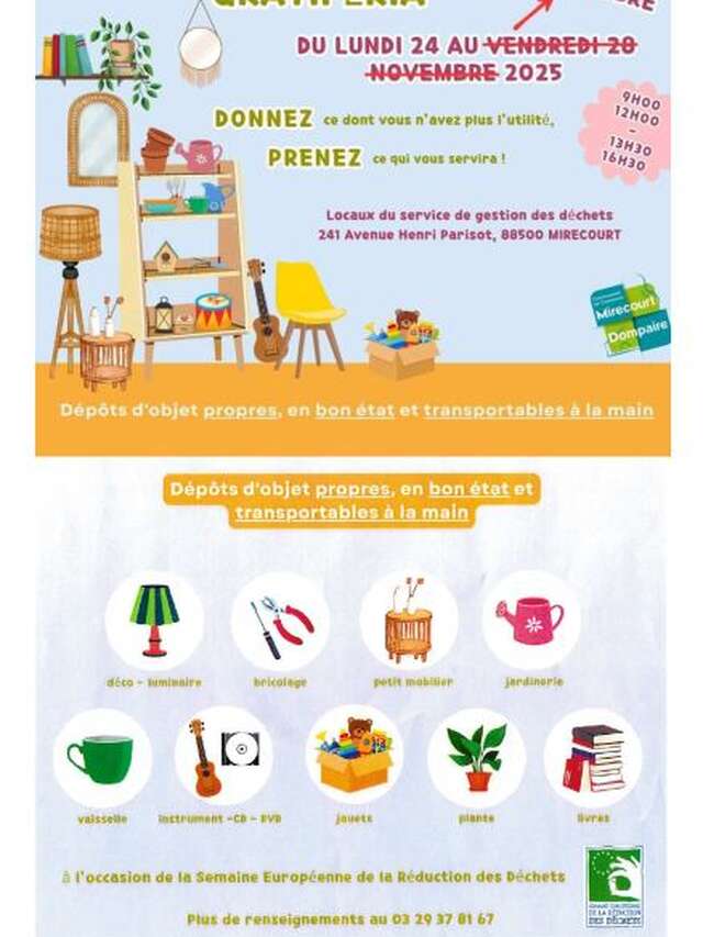 Grafitéria prolongation de la semaine européenne de réduction des déchets