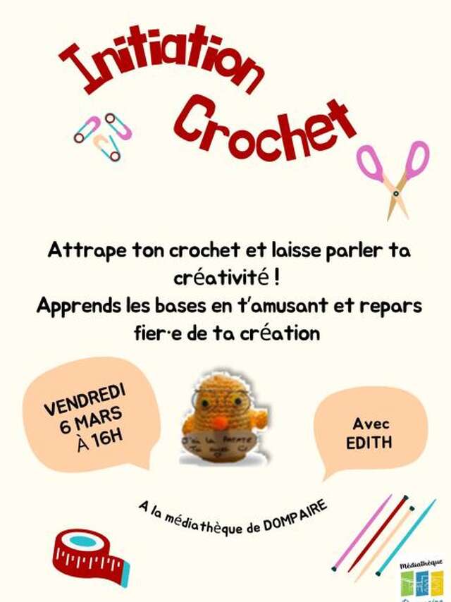 Initiation au crochet avec Édith