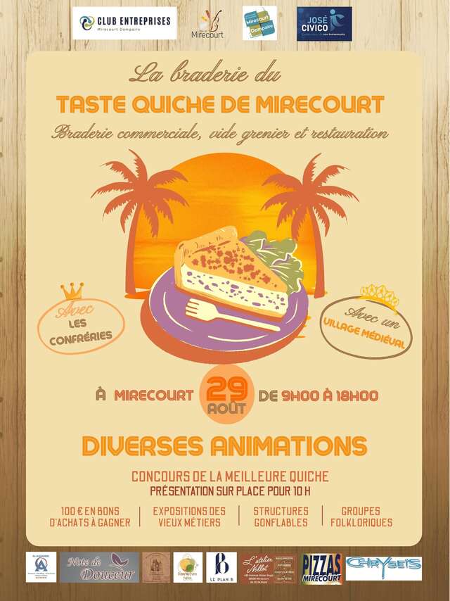 Braderie de la taste quiche de Mirecourt