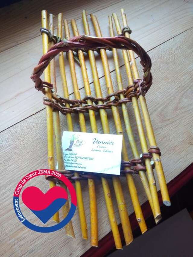 Journées Européennes des Métiers d’Art - La vannerie création d'un panier à jour