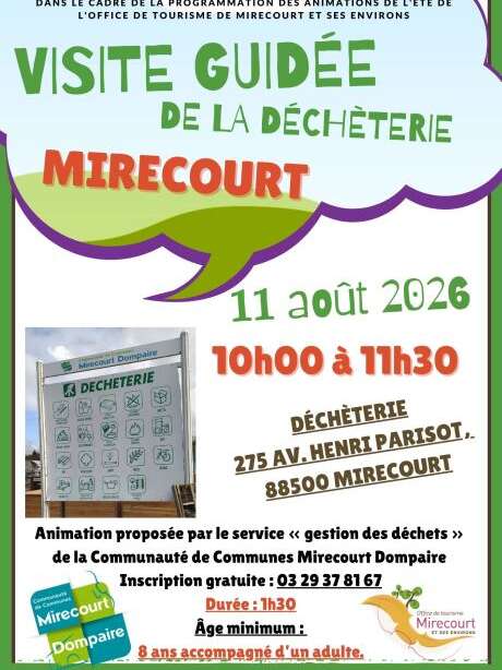 Visite guidée de la déchèterie de Mirecourt et du service de gestion des déchets