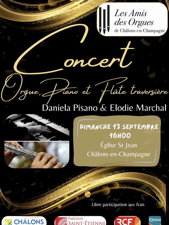 Concert : Orgue, Piano et Flûte traversière