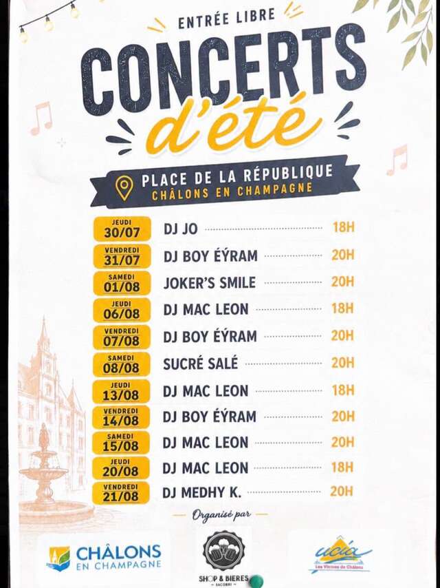 Les concerts d'été du Sacobri