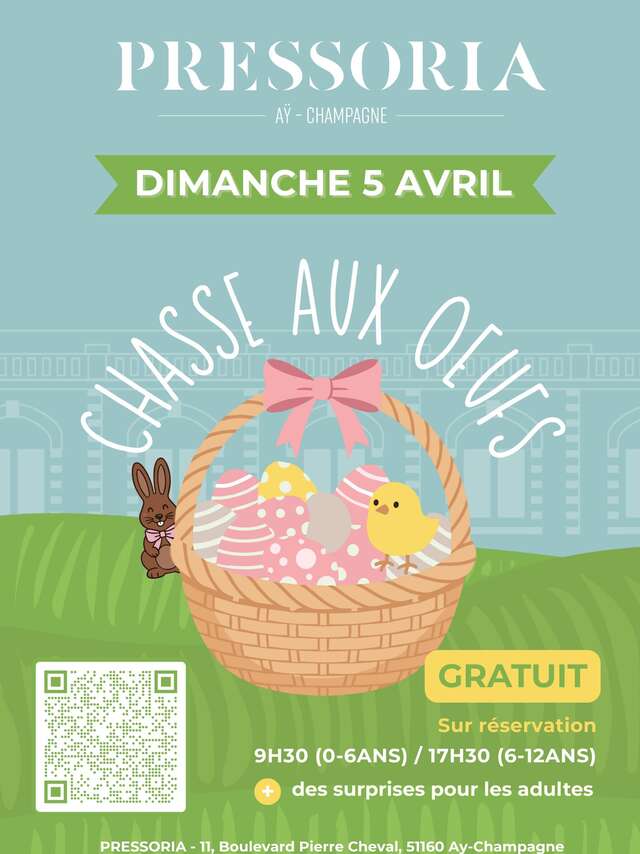 Chasse aux oeufs chez Pressoria
