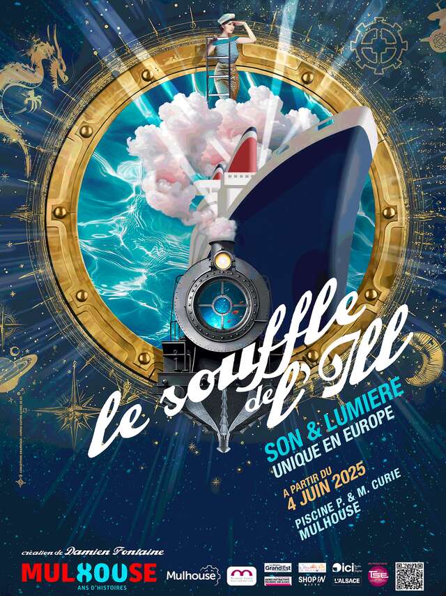 Spectacle immersif son et lumière : Le souffle de l'Ill