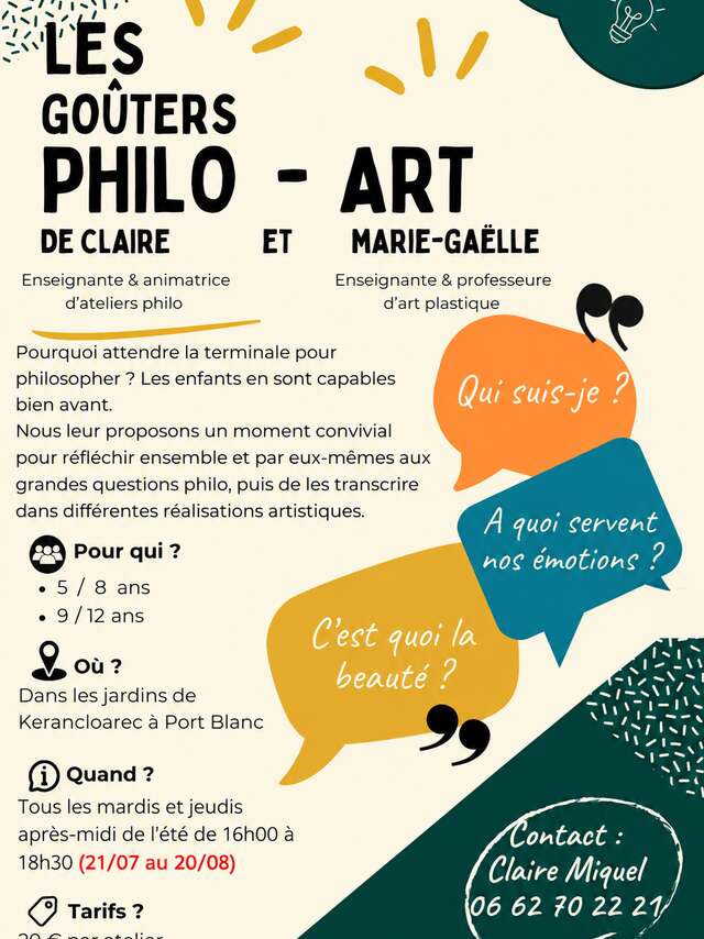 Claire Miquel et Marie-Gaëlle Casset - philo art