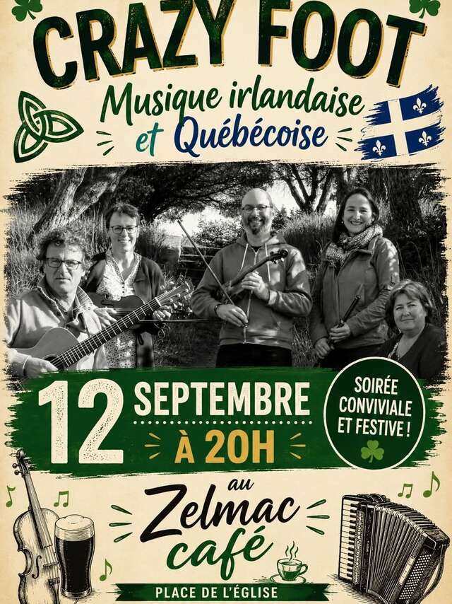 Concert musique irlandaise et québécoise