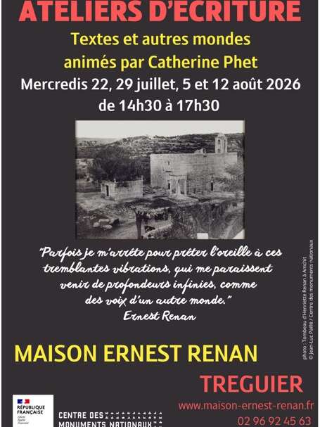 Atelier d'écriture à la Maison Ernest Renan