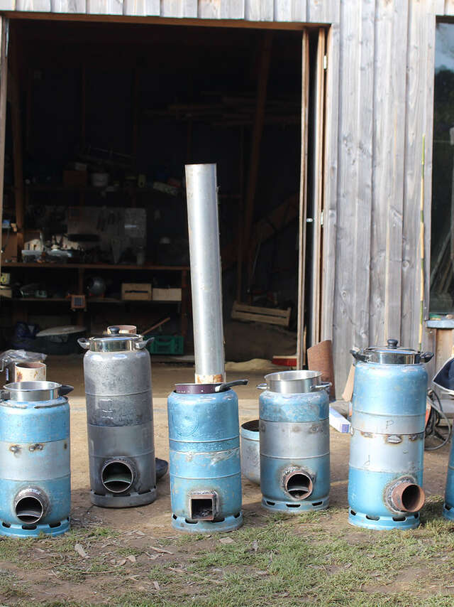Stage Rocket Stove - Fabriquez votre cuiseur mobile haute performance