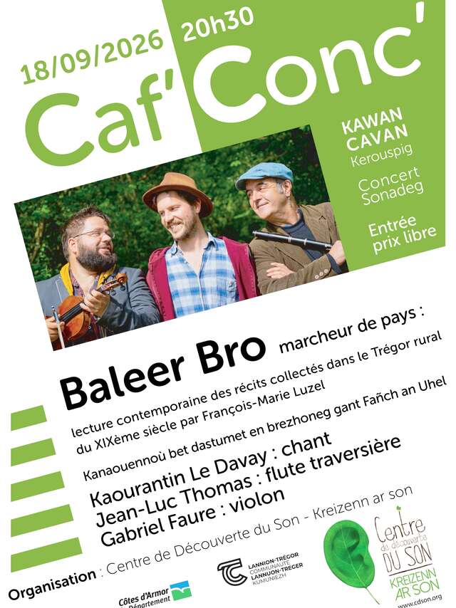 Baleer Bro - Concert de rentrée du Centre du Son de Cavan