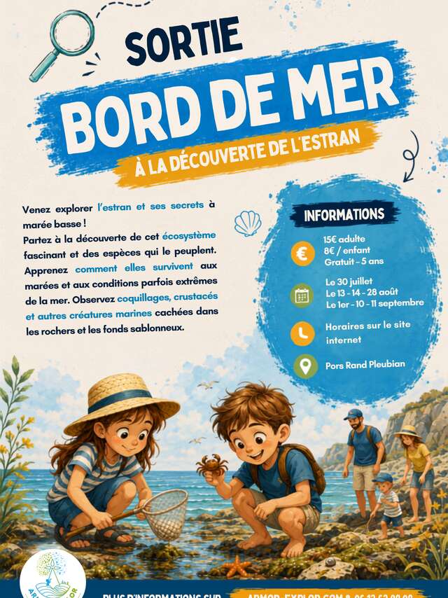 Sortie : estran et bord de mer