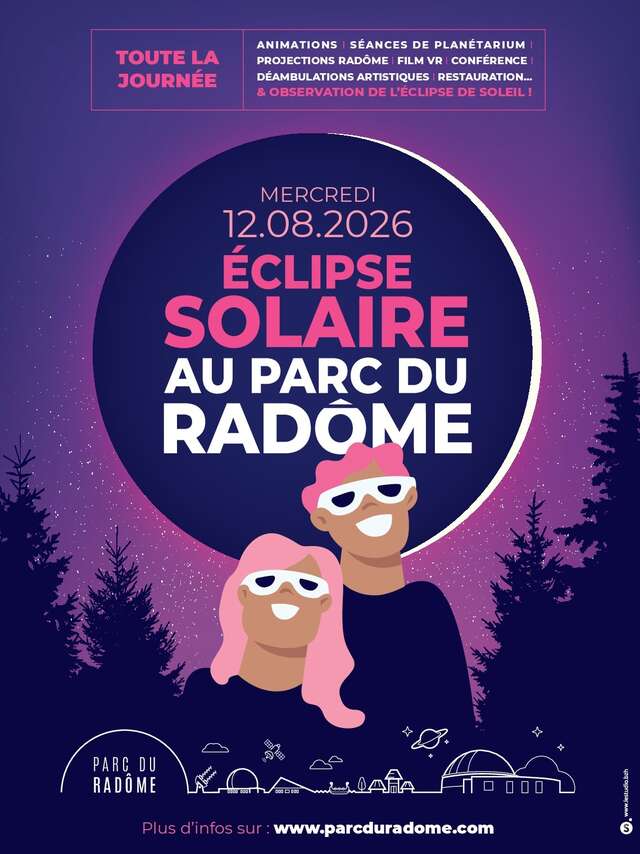 Éclipse solaire du 12 août 2026 - Grande fête sur le Parc du Radôme