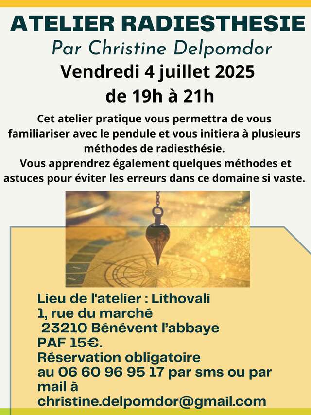 Atelier Radiesthésie