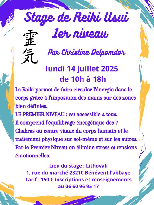 Stage de Reiki Usui